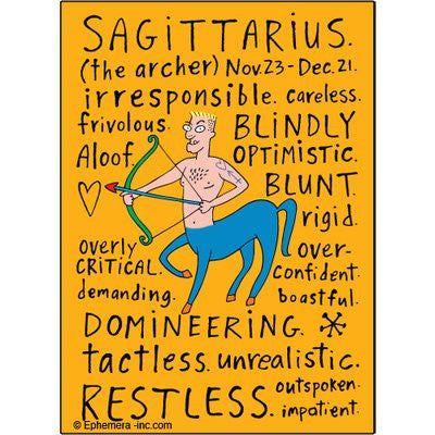 Sagittarius naughty Clayboys - Rectangular Magnet