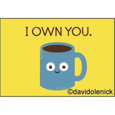 I own you. - Rectangular Magnet