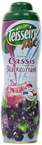 French Blackcurrant Cassis Teisseire Concentrated Syrup, 600mL