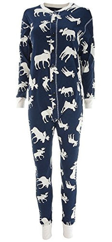 Lazy One Blue Classic Moose - 256, Adult Flapjacks, XL