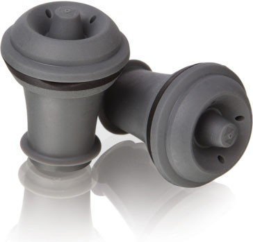 Vacu Vin Wine Stoppers Bulk, Grey - 12ct