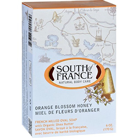 South of France Bar Soap, Orange Blossom Honey, 6 oz
