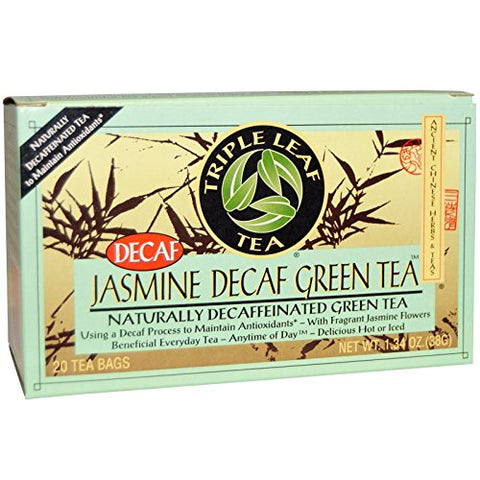 Triple Leaf Tea - 20 bag Jasmine Green Tea Decaf