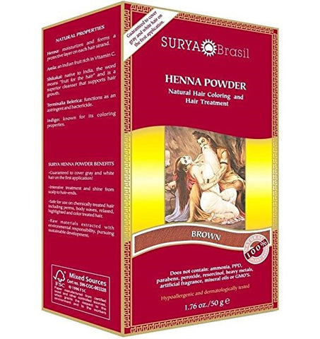 Surya Henna Powder - Brown, 50g