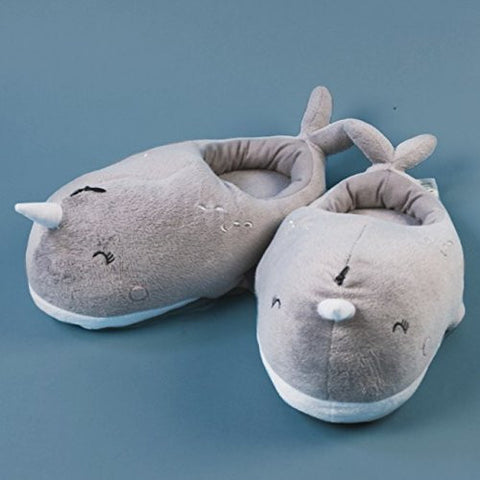 Wireless Footwarmers Narwhal Slippers