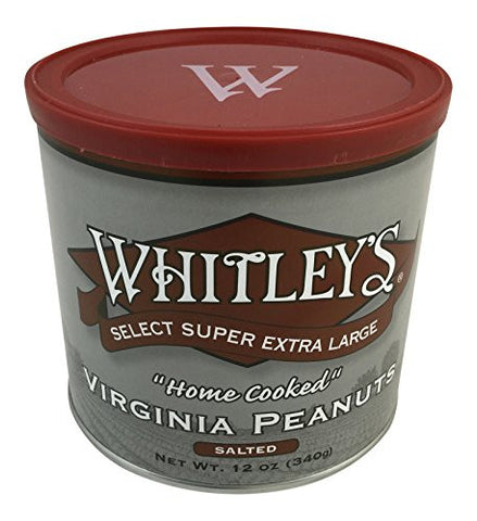 Whitley's - “Home Cooked” Salted Peanuts, 12 oz. Tins
