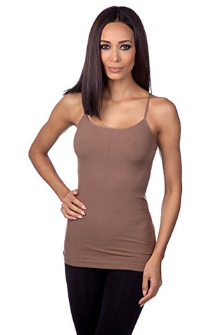 Seamless Long Camisole - 23 Taupe, One Size