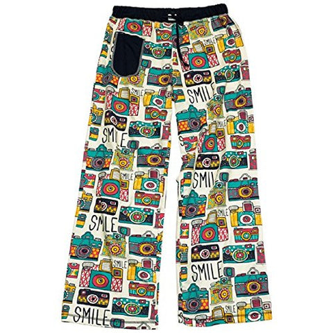 Lazy One Smile Cameras - 291, Yoga PJ Pant, M