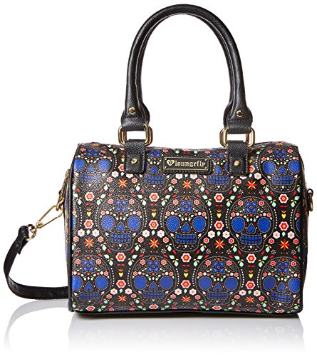 Bright Sugar Skull Printed Pebble Duffle