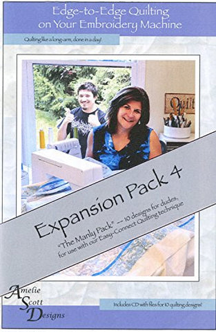 Edge-to-Edge Quilting Expansion Pack 4 with CD, 10 designs
