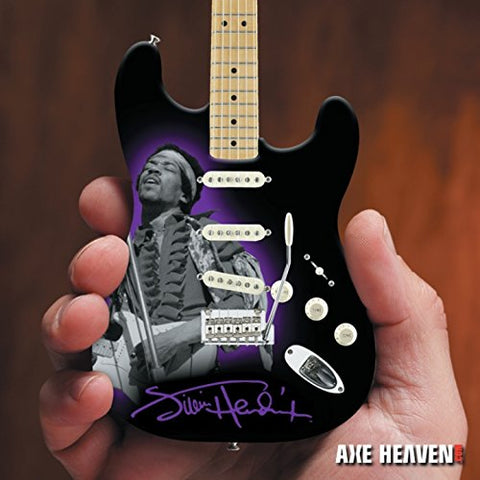 Jimi Hendrix Photo Tribute Fender Strat Mini Guitar 10”