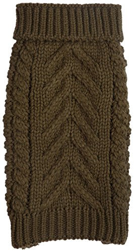 Olive Super Chunky Turtleneck, Size 18