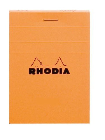 Rhodia Classic Notepads Top Staplebound 3 x 4 Lined Orange 80 Sheets