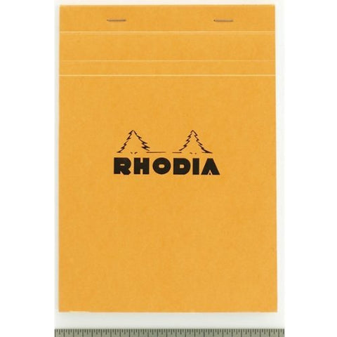 Rhodia Classic Notepads Top Staplebound 8 ¼ x 11 ¾ Graph Orange 80 sheets