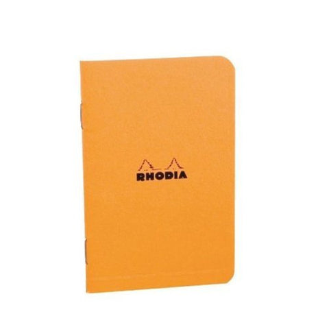 Rhodia Classic Notebooks Side Staplebound 3 x 4 ¾ Graph Orange 48 sheets
