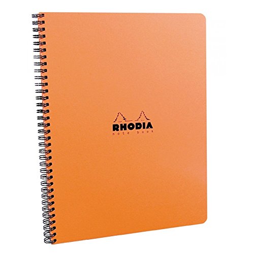 Rhodia Meeting Paper Book 80g Paper - Lined 80 sheets - 9 x 11 3/4 - Orange Cover