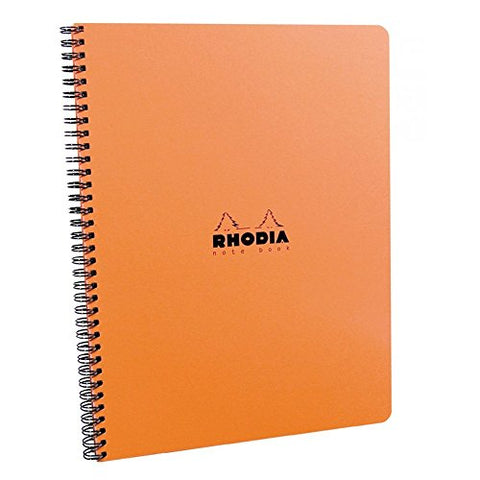Rhodia Meeting Paper Book 80g Paper - Lined 80 sheets - 9 x 11 3/4 - Orange Cover