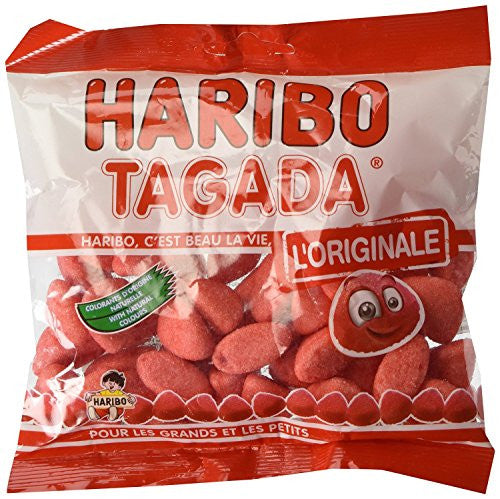 French Tagada Strawberry Haribo Candy, 120g