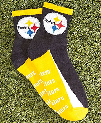 NFL Slipper Socks with Grippers-Steelers
