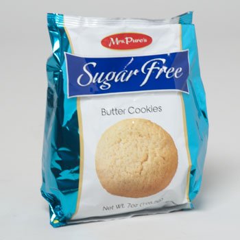 Cookies Sugar Free Butter 7 Oz Bagged Mrs. Pures