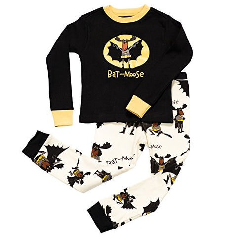 Lazy One Bat Moose - 253, Kid's PJ Set, 3T