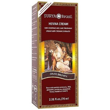 Surya Henna Cream - Dark Brown, 70ml