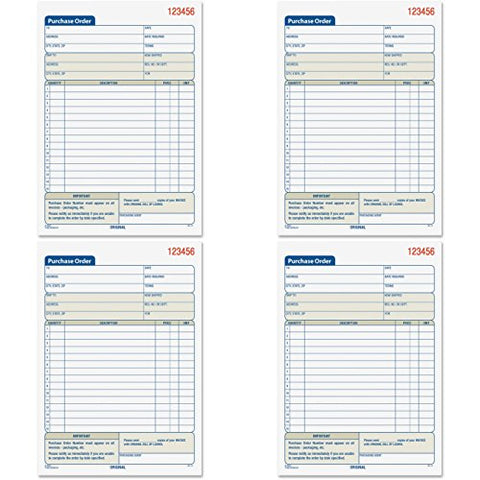 Adams Purchase Order Book, 2-Part, Carbonless, 50 Sets/Book, 5-9/16" x 8-7/16"