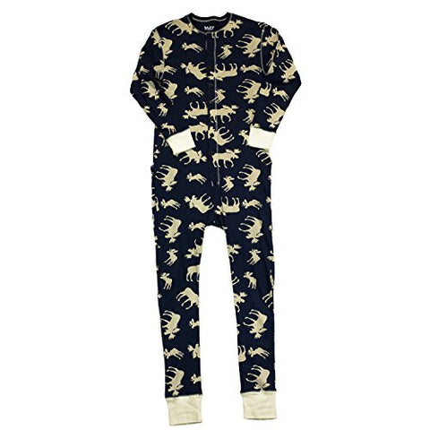 Lazy One Blue Classic Moose - 256, Adult Flapjacks, XL