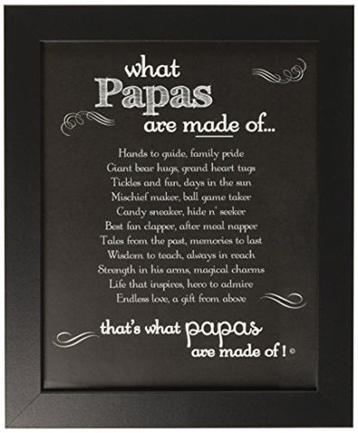 What Papa's are Made Of, Black, 8x10