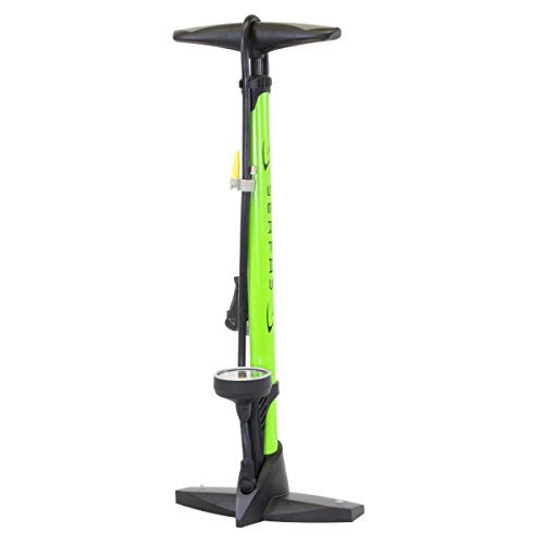 SERFAS FP-600 FLOOR PUMP W/GUAGE - GREEN