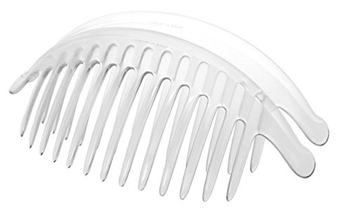 Belle Large Interlocking Comb Pair - Clear