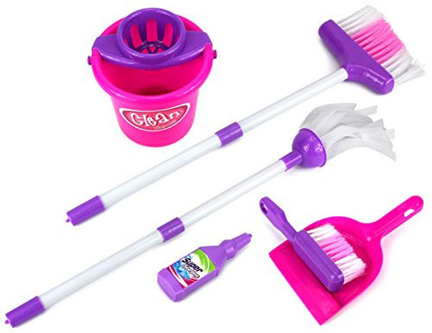 Velocity Toys Little Helper E Deluxe Kids Toy Cleaning Play Set