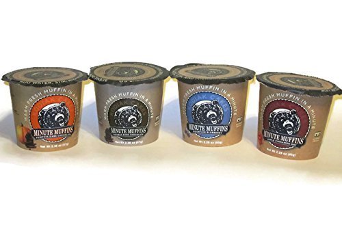 Apple Cinnamon Oat Minute Muffin, 2.19 oz,
Double Dark Chocolate Minute Muffin, 2.36 oz,
Mountain Blueberry Minute Muffin, 2.19 oz, and
Pumpkin Dark Chocolate Minute Muffin, 2.36 oz