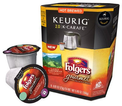 Folgers Lively Colombian - K Carafe, 8 ct