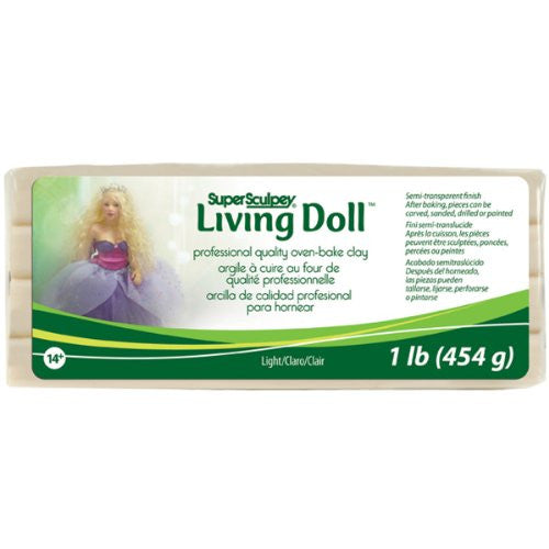 Super Sculpey Living Doll Light, 1 lb