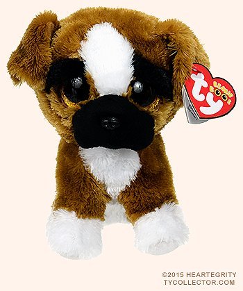 Brutus the Boxer Dog Regular Beanie Boo Plush, 6-Inch