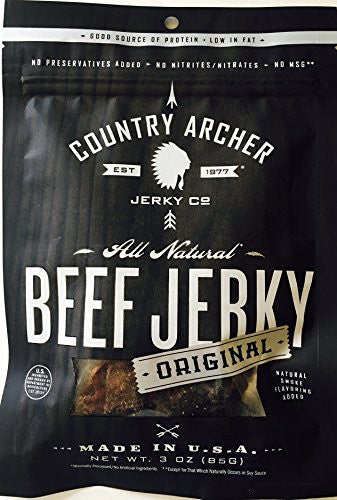 COUNTRY ARCHER, BEEF JERKY ORIGINAL 3OZ