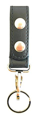 AIR-TEK KEY HOLDER STANDARD METAL CLIP,  SMOOTH (Fits 2-1/4" Belt)- Brass Snaps
