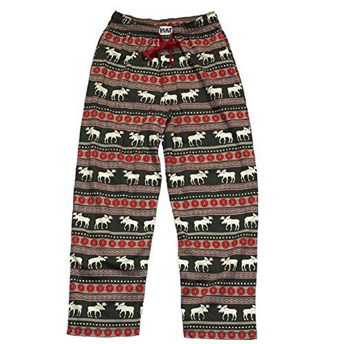 Lazy One Moose Fair Isle - 269, Unisex PJ Pant, L