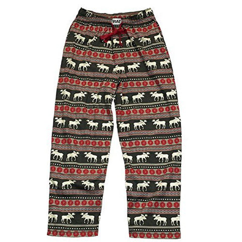 Lazy One Moose Fair Isle - 269, Unisex PJ Pant, L