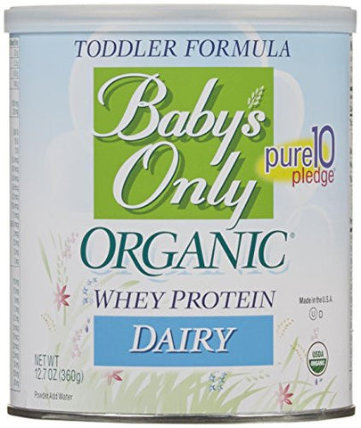 Baby's Only Organic Toddler Formula Dairy with Whey Protein at least 95% Organic, 12.7 oz