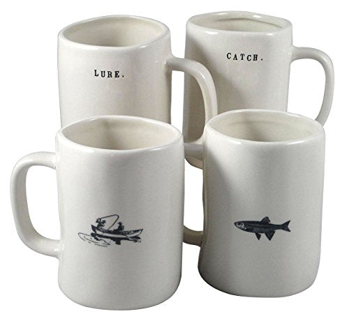 Fishing Mugs Set of 4