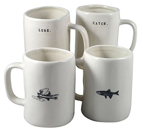 Fishing Mugs Set of 4