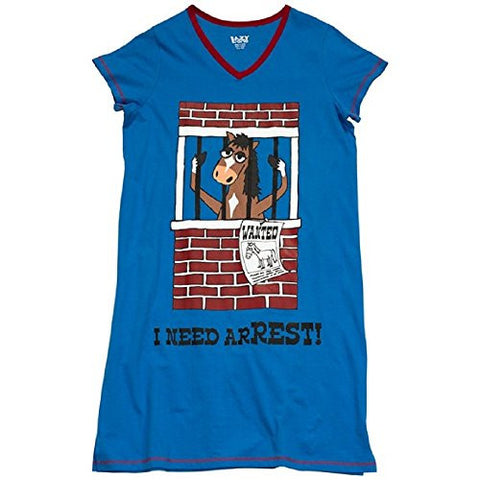 Lazy One V-Neck Nightshirts, I Need Arrest!, L - XL