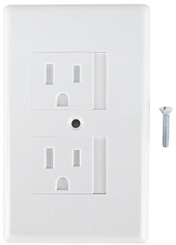 Mommy's Helper 50 Pack Bulk Safe Plate Electrical Outlet Covers Standard, White