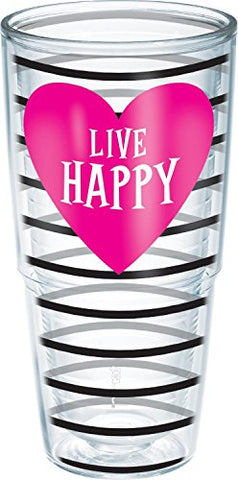 B2B Exclusives Wrap, Happy Heart 24 oz - With Travel Lid