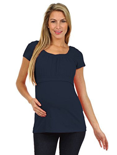 Alexa Empire Nursing Top, Navy XLarge