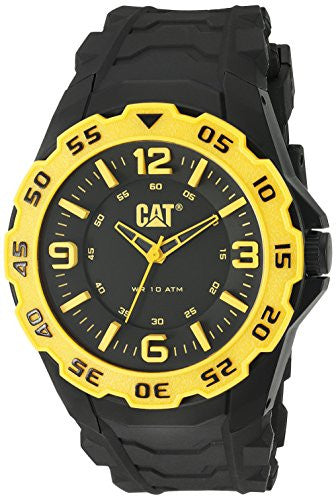 Motion - Black & Yellow Dial  45.5MM Black Rubber Strap