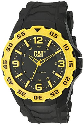 Motion - Black & Yellow Dial  45.5MM Black Rubber Strap