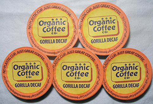 Organic Coffee Co. OneCup Gorilla Decaf Coffee 12 Count